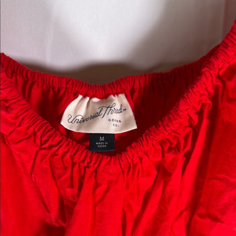 Universal Thread Red Ruffled Smocked Maxi Dress - Picture 2 of 15